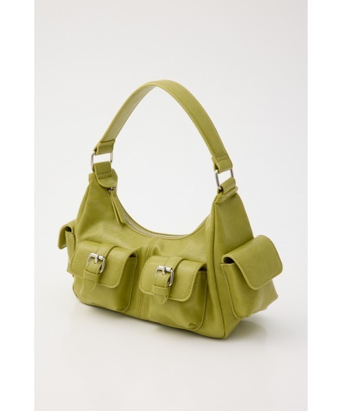 MOUSSY（マウジー）の「MANY POCKET HOBO バッグ（ショルダーバッグ・レディース・ライトグリーン/ブラウン/ブラック・FREE）」の21枚目の写真