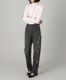 forget-me-nots（フォーゲットミーノッツ）の「Embroidered straight jeans FTC254-0601A（その他パンツ）」