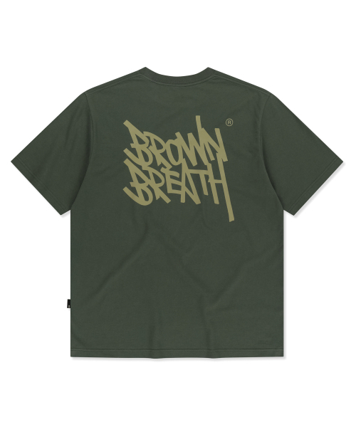 BROWNBREATH(ブラウンブレス)の「TAG TEE - KHAKI(Tシャツ/カットソー・レディース・その他・SMALL/MEDIUM/LARGE/X-LARGE/2XL)」の1枚目の写真