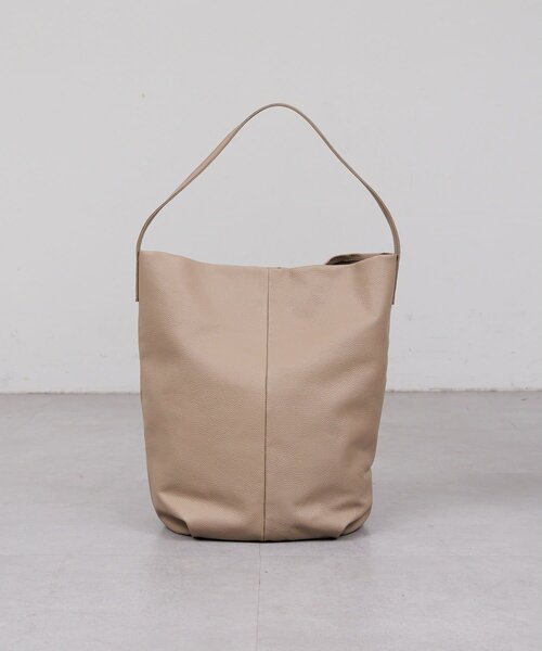 Whim Gazette（ウィムガゼット）の「2.718/バケットワンショルダー（トートバッグ・レディース・ベージュ/ダークブラウン・FREE）」の5枚目の写真