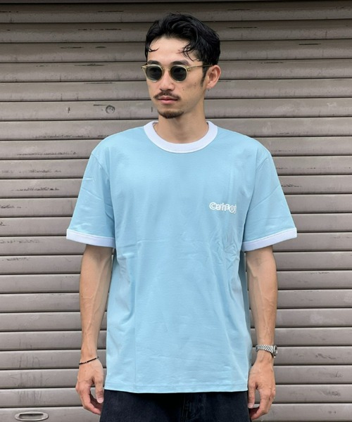 Carhartt(カーハート)の「【Carhartt WIP】S/S IP RINGER T-SHIRT(Tシャツ/カットソー・メンズ・ブルー/ホワイト/パープル・LARGE/MEDIUM/X-LARGE)」の1枚目の写真