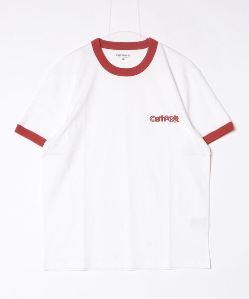 Carhartt(カーハート)の「【Carhartt WIP】S/S IP RINGER T-SHIRT(Tシャツ/カットソー・メンズ・ブルー/ホワイト/パープル・LARGE/MEDIUM/X-LARGE)」の7枚目の写真