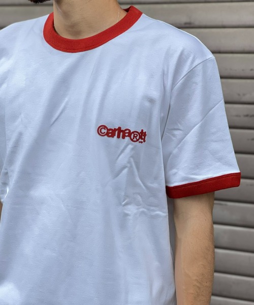Carhartt(カーハート)の「【Carhartt WIP】S/S IP RINGER T-SHIRT(Tシャツ/カットソー・メンズ・ブルー/ホワイト/パープル・LARGE/MEDIUM/X-LARGE)」の10枚目の写真