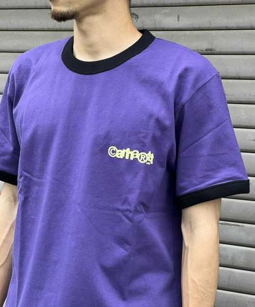 Carhartt(カーハート)の「【Carhartt WIP】S/S IP RINGER T-SHIRT(Tシャツ/カットソー・メンズ・ブルー/ホワイト/パープル・LARGE/MEDIUM/X-LARGE)」の12枚目の写真