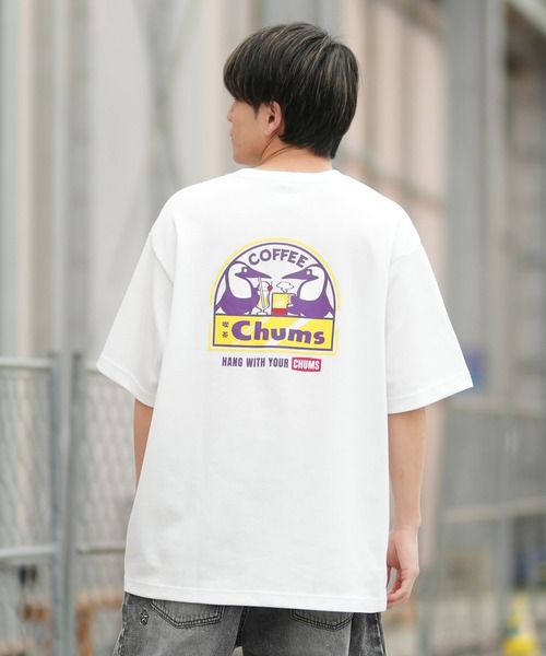 CHUMS(チャムス)の「【ムラサキスポーツ別注】CHUMS/チャムス 喫茶 チャムス T Tシャツ CH01-2859(Tシャツ/カットソー・メンズ・ホワイト/ブラック/グレイッシュベージュ・M/L/XL)」の5枚目の写真