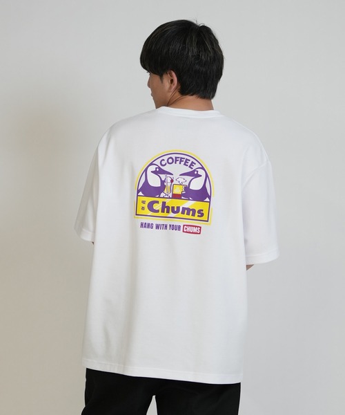 CHUMS(チャムス)の「【ムラサキスポーツ別注】CHUMS/チャムス 喫茶 チャムス T Tシャツ CH01-2859(Tシャツ/カットソー・メンズ・ホワイト/ブラック/グレイッシュベージュ・M/L/XL)」の10枚目の写真