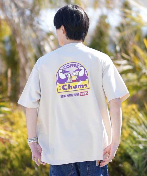 CHUMS(チャムス)の「【ムラサキスポーツ別注】CHUMS/チャムス 喫茶 チャムス T Tシャツ CH01-2859(Tシャツ/カットソー・メンズ・ホワイト/ブラック/グレイッシュベージュ・M/L/XL)」の22枚目の写真