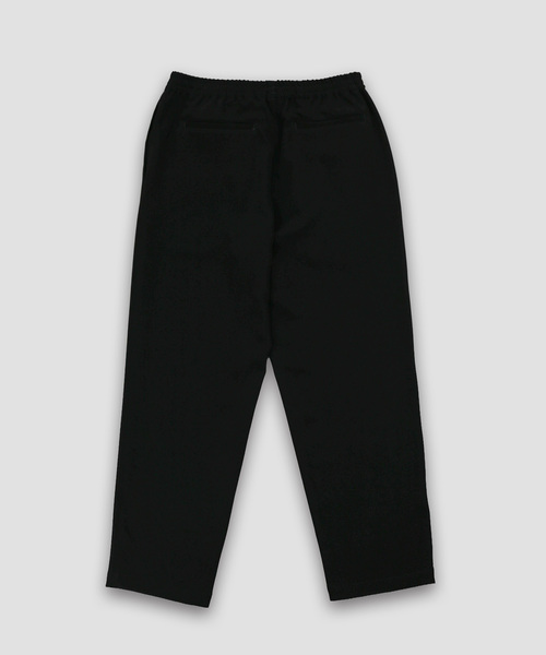 WISM（ウィズム）の「NAMELESSNESS / ネームレスネス triacetate Airy easy slacks（その他パンツ・メンズ・チャコールグレー/ブラック・3/2）」の7枚目の写真