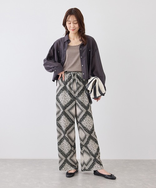ROPE' PICNIC（ロペピクニック）の「スカーフ柄イージーパンツ（その他パンツ・レディース・ブラック/ブラウン系その他2・S/M）」の3枚目の写真