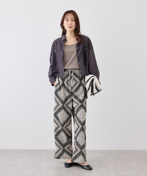ROPE' PICNIC（ロペピクニック）の「スカーフ柄イージーパンツ（その他パンツ・レディース・ブラック/ブラウン系その他2・S/M）」の5枚目の写真