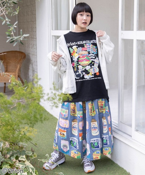 ScoLar(スカラー)の「161681:orion×ScoLar save the planet ジップパーカー(パーカー・レディース・ブルー/チャコールグレー/オフホワイト・L/M)」の5枚目の写真
