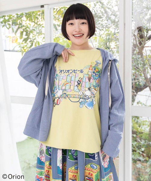ScoLar(スカラー)の「161681:orion×ScoLar save the planet ジップパーカー(パーカー・レディース・ブルー/チャコールグレー/オフホワイト・L/M)」の14枚目の写真