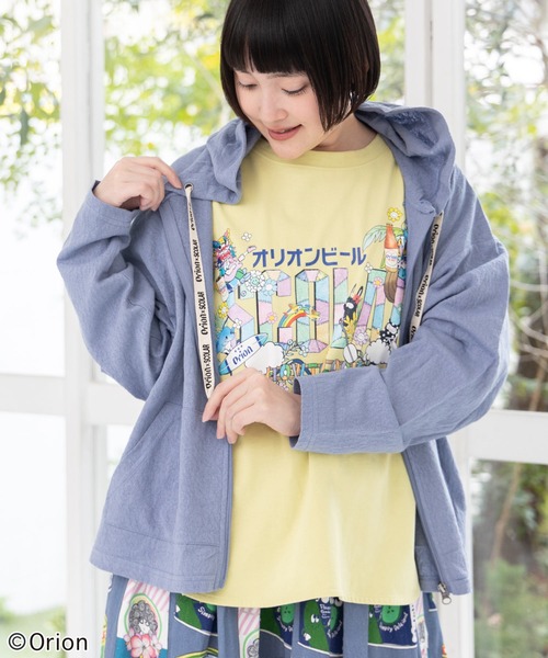 ScoLar(スカラー)の「161681:orion×ScoLar save the planet ジップパーカー(パーカー・レディース・ブルー/チャコールグレー/オフホワイト・L/M)」の15枚目の写真