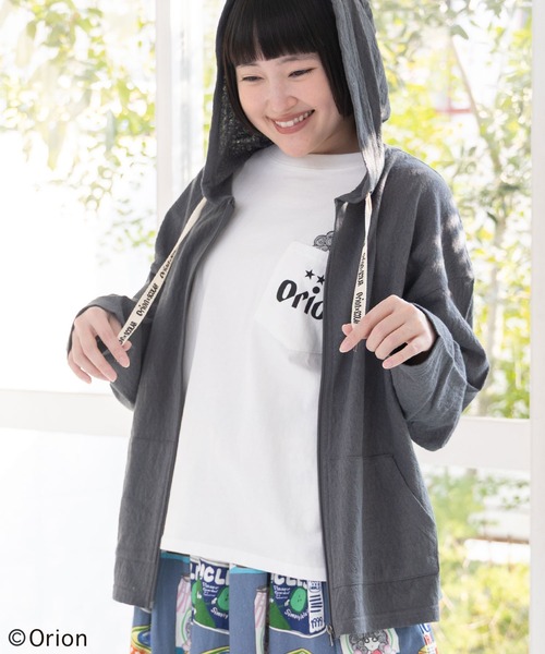 ScoLar(スカラー)の「161681:orion×ScoLar save the planet ジップパーカー(パーカー・レディース・ブルー/チャコールグレー/オフホワイト・L/M)」の21枚目の写真