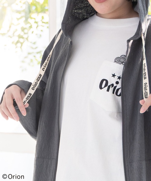 ScoLar(スカラー)の「161681:orion×ScoLar save the planet ジップパーカー(パーカー・レディース・ブルー/チャコールグレー/オフホワイト・L/M)」の22枚目の写真