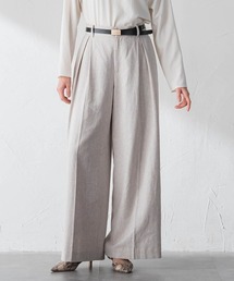 LAUTREAMONT | クラシックポリリネンヘリンボンパンツ(その他パンツ)