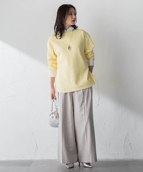 LAUTREAMONT(ロートレアモン)の「クラシックポリリネンヘリンボンパンツ(その他パンツ・レディース・ベージュ・7号/11号/9号)」の16枚目の写真