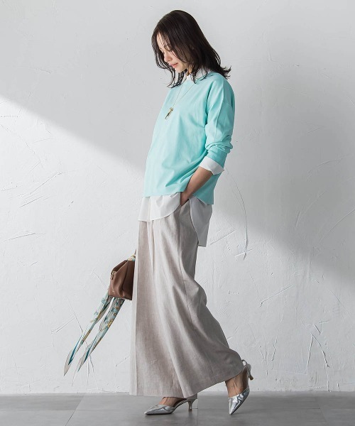 LAUTREAMONT(ロートレアモン)の「クラシックポリリネンヘリンボンパンツ(その他パンツ・レディース・ベージュ・7号/11号/9号)」の18枚目の写真