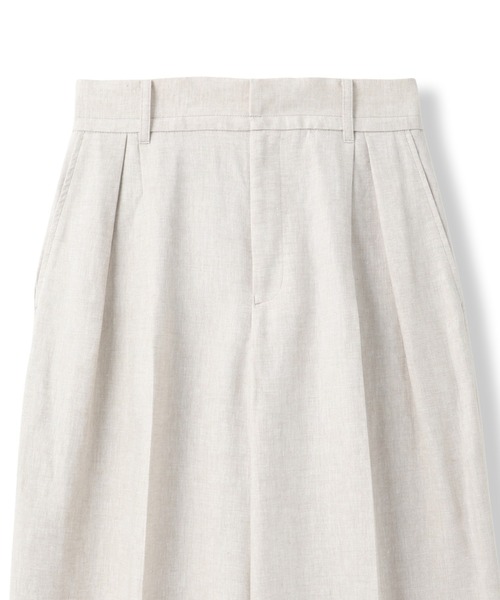 LAUTREAMONT(ロートレアモン)の「クラシックポリリネンヘリンボンパンツ(その他パンツ・レディース・ベージュ・7号/11号/9号)」の4枚目の写真