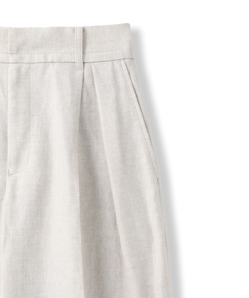 LAUTREAMONT(ロートレアモン)の「クラシックポリリネンヘリンボンパンツ(その他パンツ・レディース・ベージュ・7号/11号/9号)」の5枚目の写真