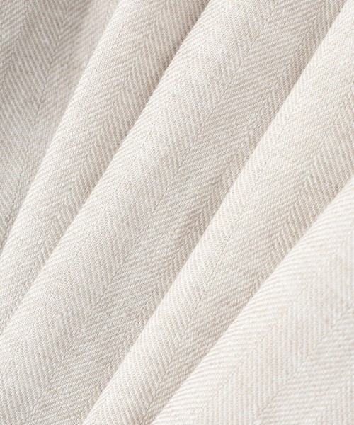 LAUTREAMONT(ロートレアモン)の「クラシックポリリネンヘリンボンパンツ(その他パンツ・レディース・ベージュ・7号/11号/9号)」の7枚目の写真