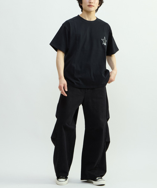CONVERSE TOKYO(コンバーストウキョウ)の「VINTAGE-LIKE BARREL LEG PANTS(その他パンツ・レディース・グレー/ブラック・MEDIUM/SMALL)」の3枚目の写真