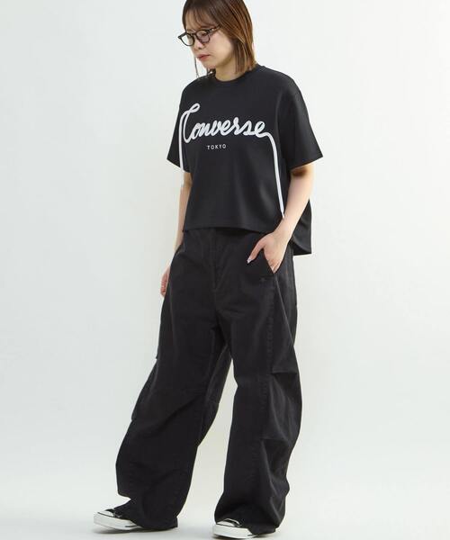 CONVERSE TOKYO(コンバーストウキョウ)の「VINTAGE-LIKE BARREL LEG PANTS(その他パンツ・レディース・グレー/ブラック・MEDIUM/SMALL)」の10枚目の写真