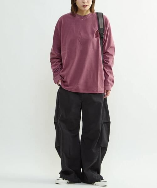 CONVERSE TOKYO(コンバーストウキョウ)の「VINTAGE-LIKE BARREL LEG PANTS(その他パンツ・レディース・グレー/ブラック・MEDIUM/SMALL)」の15枚目の写真