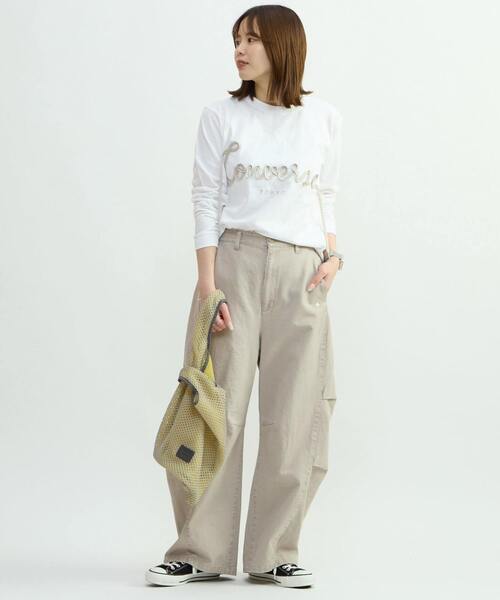 CONVERSE TOKYO(コンバーストウキョウ)の「VINTAGE-LIKE BARREL LEG PANTS(その他パンツ・レディース・グレー/ブラック・MEDIUM/SMALL)」の18枚目の写真