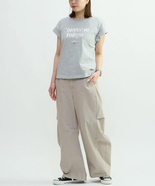 CONVERSE TOKYO(コンバーストウキョウ)の「VINTAGE-LIKE BARREL LEG PANTS(その他パンツ・レディース・グレー/ブラック・MEDIUM/SMALL)」の19枚目の写真