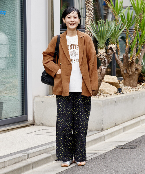 FREAK'S STORE(フリークスストア)の「タイガープリントTシャツ/カレッジプリントTシャツ/TORA Tシャツ/トラ柄(Tシャツ/カットソー・レディース・オフホワイト/ライトグレー/ホワイト/ネイビー・フリ-)」の6枚目の写真