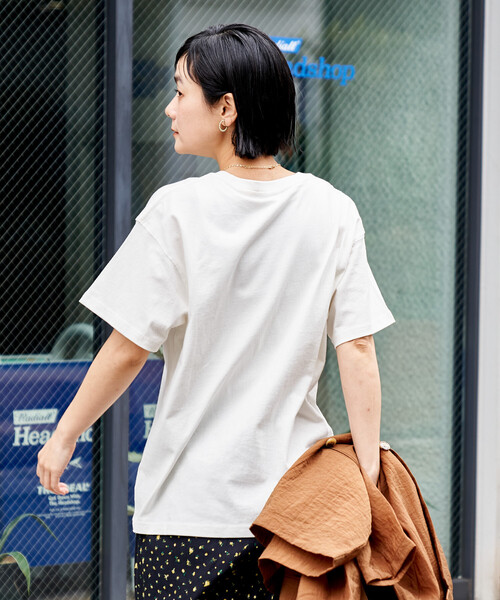 FREAK'S STORE(フリークスストア)の「タイガープリントTシャツ/カレッジプリントTシャツ/TORA Tシャツ/トラ柄(Tシャツ/カットソー・レディース・オフホワイト/ライトグレー/ホワイト/ネイビー・フリ-)」の9枚目の写真
