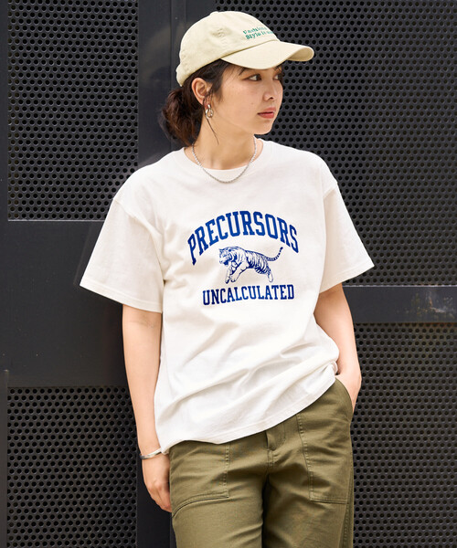 FREAK'S STORE(フリークスストア)の「タイガープリントTシャツ/カレッジプリントTシャツ/TORA Tシャツ/トラ柄(Tシャツ/カットソー・レディース・オフホワイト/ライトグレー/ホワイト/ネイビー・フリ-)」の19枚目の写真
