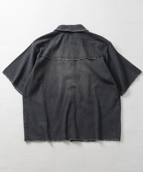 JOHN'S CLOSET(ジョンズクローゼット)の「【31】スタッズデザイン デニムウエスタンシャツ(シャツ/ブラウス・メンズ・ネイビー/サックスブルー/ブラック・LARGE/MEDIUM)」の5枚目の写真