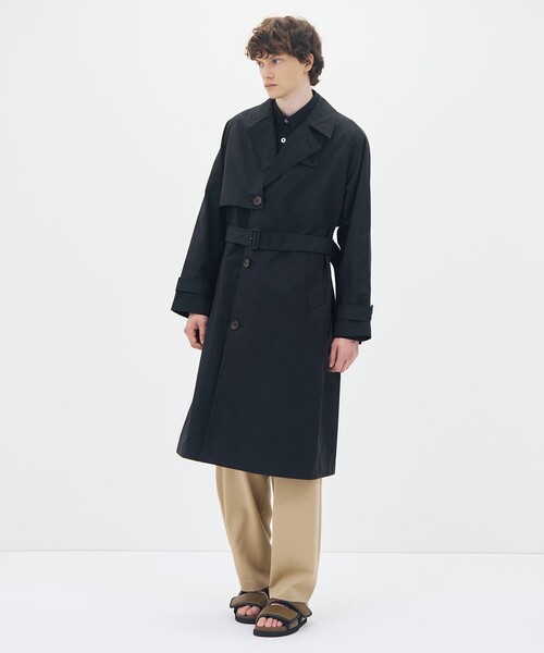 caban(キャバン)の「コットン オーバーサイズトレンチコート(トレンチコート・メンズ・ブラック/ベージュ・L/M/S)」の4枚目の写真