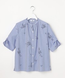 J.PRESS（ジェイプレス）の「【一枚で着映え】ストライプ×フラワープリント ブラウス（シャツ/ブラウス）」