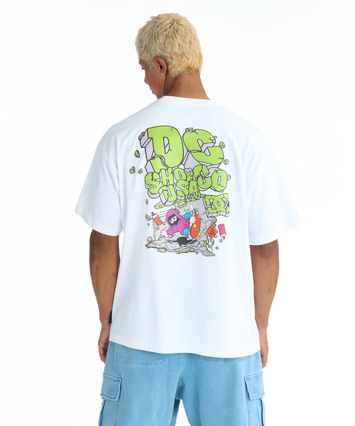 DC SHOES(ディーシーシューズ)の「DC SHOES メンズ 26 WALL SCRAPE SS Tシャツ 【2026年春夏モデル】/半袖バックプリント(Tシャツ/カットソー・メンズ・ホワイト/ブラック/スミクロ/グレー・MEDIUM/LARGE/X-LARGE)」の5枚目の写真