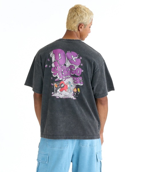 DC SHOES(ディーシーシューズ)の「DC SHOES メンズ 26 WALL SCRAPE SS Tシャツ 【2026年春夏モデル】/半袖バックプリント(Tシャツ/カットソー・メンズ・ホワイト/ブラック/スミクロ/グレー・MEDIUM/LARGE/X-LARGE)」の9枚目の写真