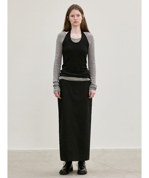 le（ル）の「ribbed halter top (black)（Tシャツ/カットソー・レディース・その他・FREE）」の3枚目の写真