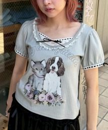 Candy Stripper | MY DEAR FRIENDS COQUETTE トップス(Tシャツ/カットソー)