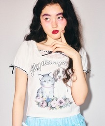 Candy Stripper | MY DEAR FRIENDS COQUETTE トップス(Tシャツ/カットソー)