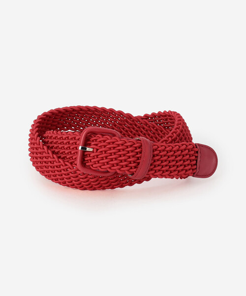 MAISON BOINET(メゾンボワネ)の「MAISON BOINET | 30mm メッシュベルト WOMEN(ベルト・レディース・ピンク/ネイビー/カーキ/ブラウン/レッド・75)」の1枚目の写真