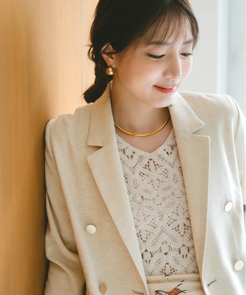 COHINA（コヒナ）の「2wayクロシェワンピース 【低身長・小柄女性】（ワンピース・レディース・ベージュ/ホワイト/ブラック・REGULAR/SHORT）」の10枚目の写真