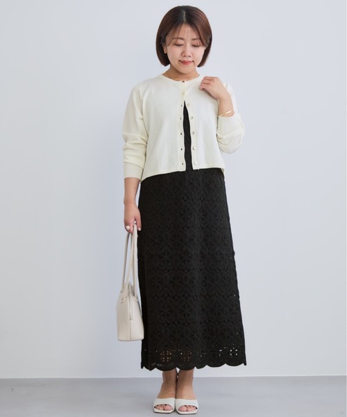 COHINA（コヒナ）の「2wayクロシェワンピース 【低身長・小柄女性】（ワンピース・レディース・ベージュ/ホワイト/ブラック・REGULAR/SHORT）」の17枚目の写真