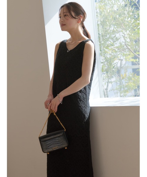 COHINA（コヒナ）の「2wayクロシェワンピース 【低身長・小柄女性】（ワンピース・レディース・ベージュ/ホワイト/ブラック・REGULAR/SHORT）」の15枚目の写真