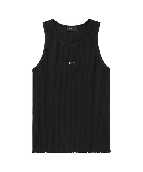 A.P.C.(アーペーセー)の「DEBARDEUR APC F(タンクトップ・レディース・ブラック/ホワイト・M/L/S)」の2枚目の写真
