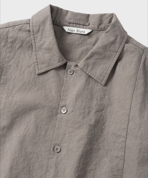 NONBLANK(ノンブランク)の「ウォッシングリネンHSシャツ_KHAKI(シャツ/ブラウス・メンズ・カーキ・MEDIUM/LARGE/X-LARGE)」の3枚目の写真