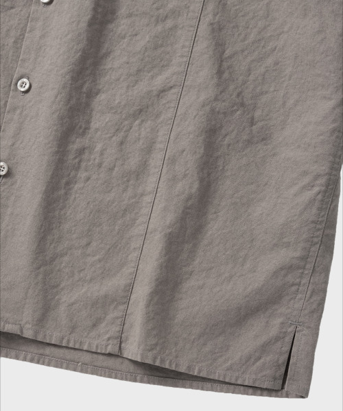 NONBLANK(ノンブランク)の「ウォッシングリネンHSシャツ_KHAKI(シャツ/ブラウス・メンズ・カーキ・MEDIUM/LARGE/X-LARGE)」の6枚目の写真
