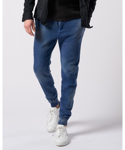 wjk(ダヴルジェイケイ)の「fade switching rib sweat pants(スウェットパンツ・メンズ・ブラック/ベージュ/ネイビー・SMALL/MEDIUM/LARGE/X-LARGE)」の3枚目の写真