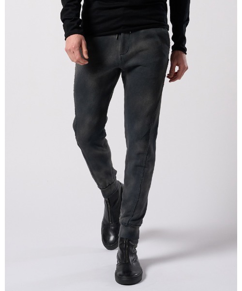 wjk(ダヴルジェイケイ)の「fade switching rib sweat pants(スウェットパンツ・メンズ・ブラック/ベージュ/ネイビー・SMALL/MEDIUM/LARGE/X-LARGE)」の1枚目の写真